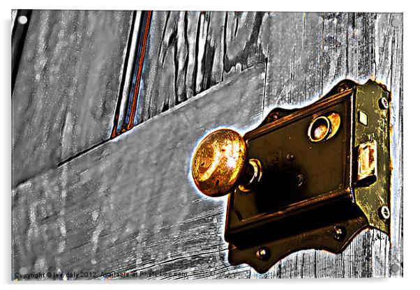 Antique door knob. Acrylic by Lee Daly