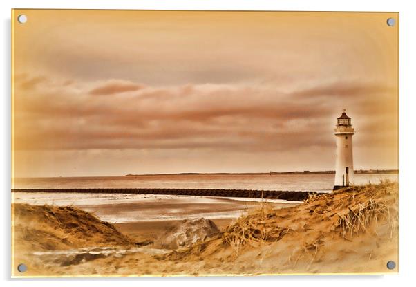 the lighthouse Acrylic by sue davies