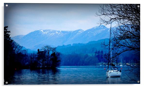 the beautiful lakes  Acrylic by sue davies