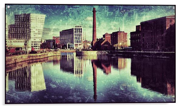  albert dock liverpool Acrylic by sue davies