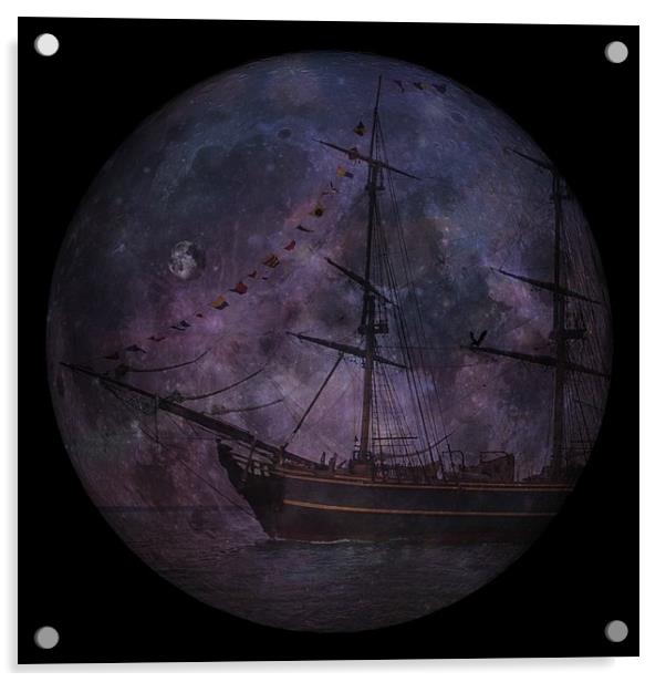 pirate ship Acrylic by sue davies