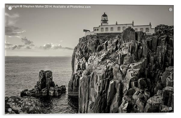 Neist Point Lighthouse, Skye Acrylic by Stephen Maher