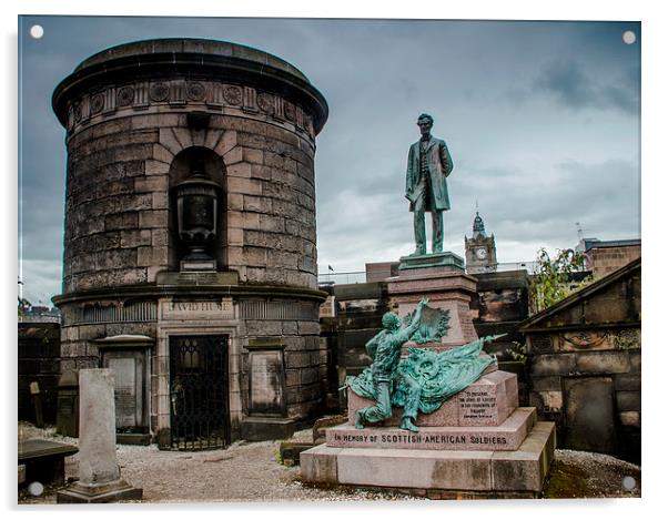 David Hume Tomb in Edinburgh Acrylic by Stephen Maher