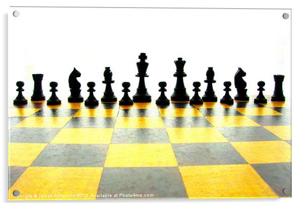 Chess Pieces - 2 Acrylic by james richmond