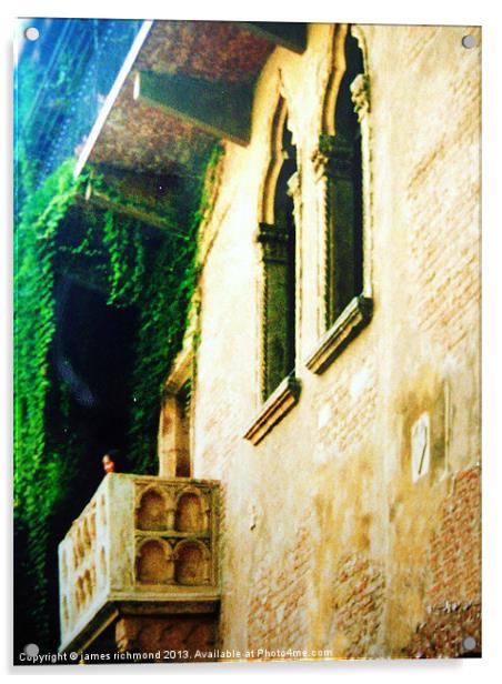 Romeo and Juliets Balcony Acrylic by james richmond