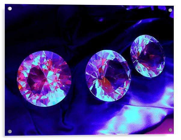 Diamond Trio Acrylic by james richmond