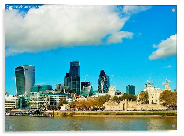  LONDON SKYLINE Acrylic by james richmond