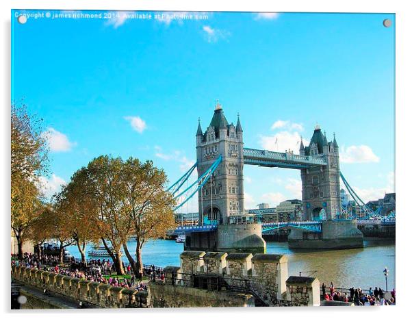Tower Bridge  Acrylic by james richmond