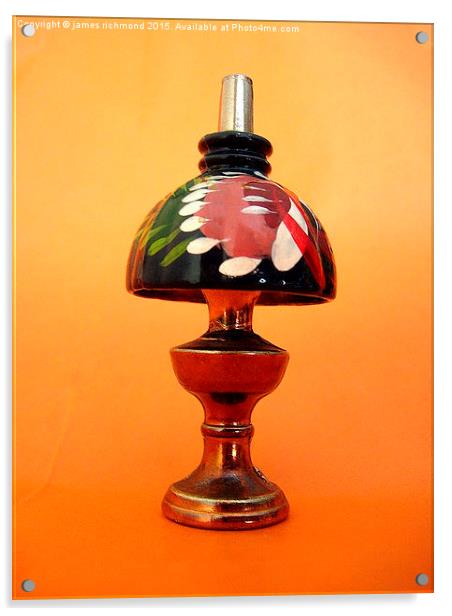 Miniature Oil Lamp  Acrylic by james richmond