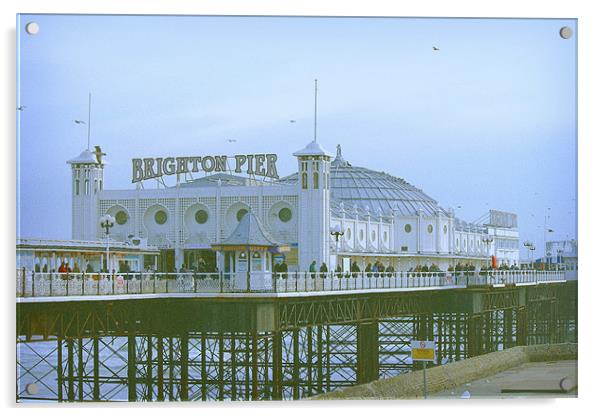 Brighton Pier Acrylic by Tom Styles