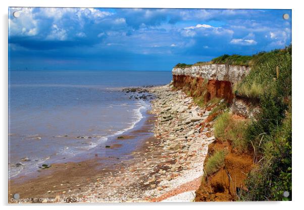 'Stunning Stripes of Hunstanton Cliffs' Acrylic by Graham Parry
