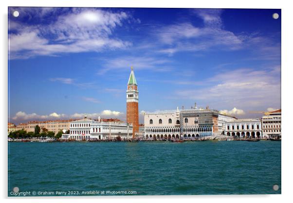 Venice's Towering Jewel: San Marco Campanile Acrylic by Graham Parry