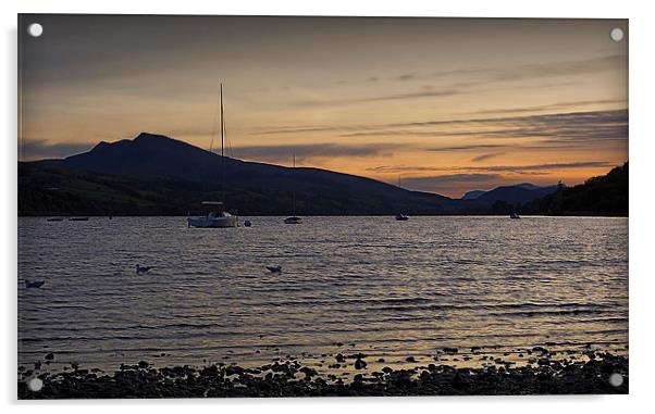 Golden Hour at Bala Lake Acrylic by Graham Parry