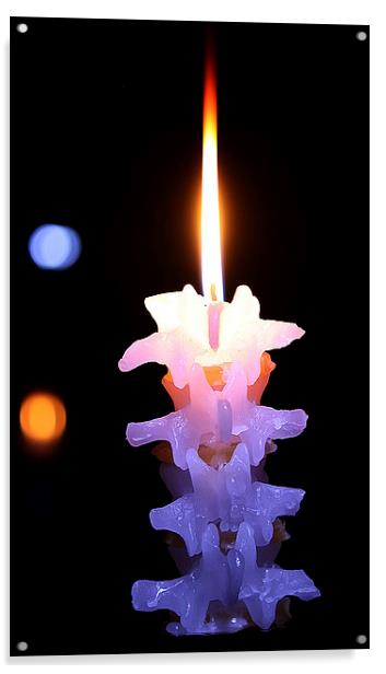 Enchanting Spinal Candlelight Acrylic by Graham Parry