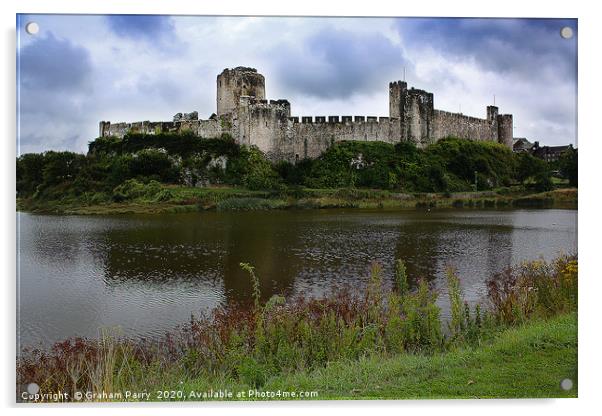 Pembroke Fortress: A Historical Masterpiece Acrylic by Graham Parry