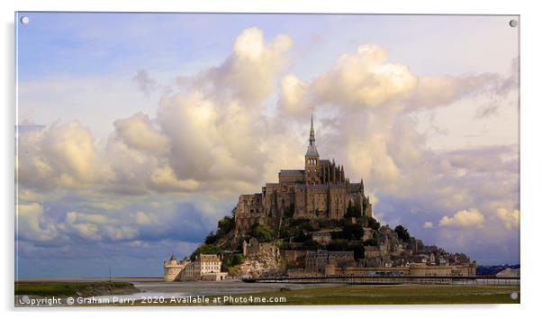 Enchanting Mont Saint-Michel Island Acrylic by Graham Parry