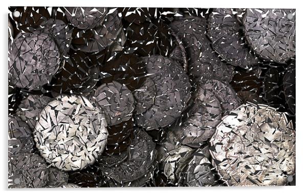Shattered Money Acrylic by Thomas Grob