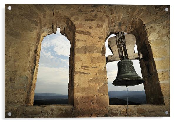 interior of bell belltower Acrylic by Josep M Peñalver