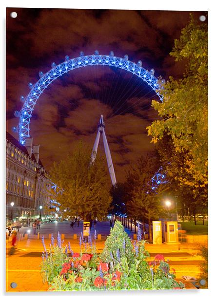 The London Eye Acrylic by Clive Eariss