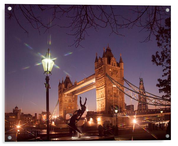  Tower Bridge And Shard Acrylic by Clive Eariss