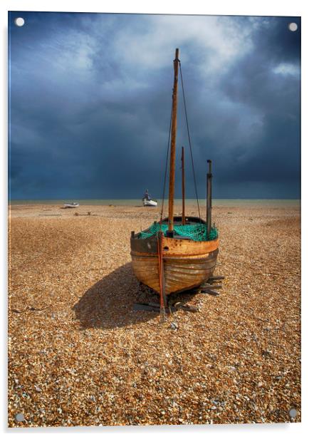 Boat At Dungeness Acrylic by Clive Eariss