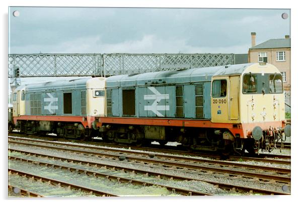 Class 20 Diesel Locomotives Acrylic by Edward Denyer