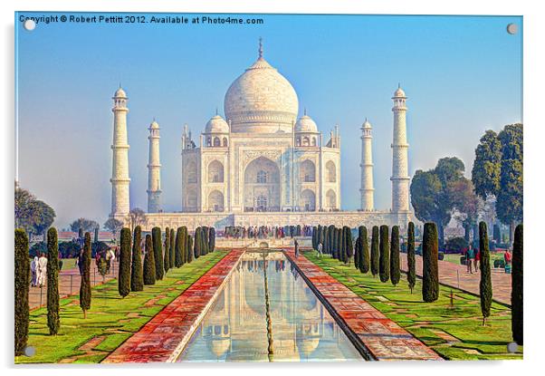 Taj Mahal 1 Acrylic by Robert Pettitt
