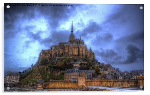 Mont St Michel Acrylic by Robert Pettitt