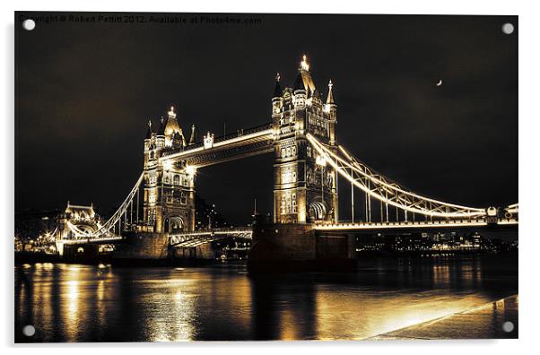 London Bridge Acrylic by Robert Pettitt