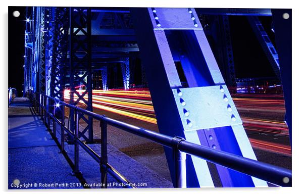 MainStreet Bridge II Acrylic by Robert Pettitt