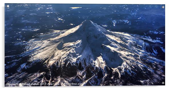 Mt Hood Acrylic by Robert Pettitt