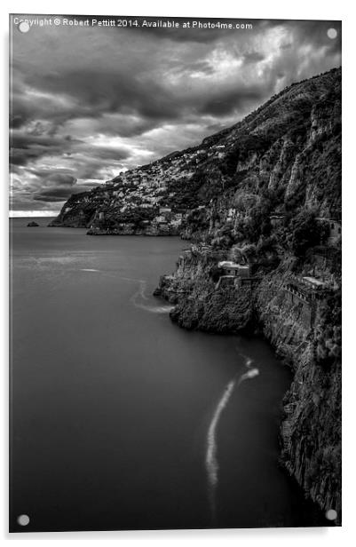 The Amalfi Coast Acrylic by Robert Pettitt