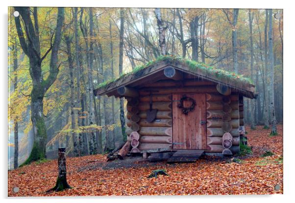Reelig Log Cabin Acrylic by Macrae Images