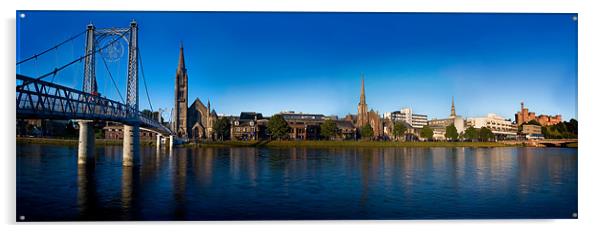 Inverness city centre Acrylic by Macrae Images