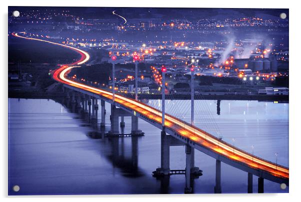  Kessock Bridge Inverness Acrylic by Macrae Images