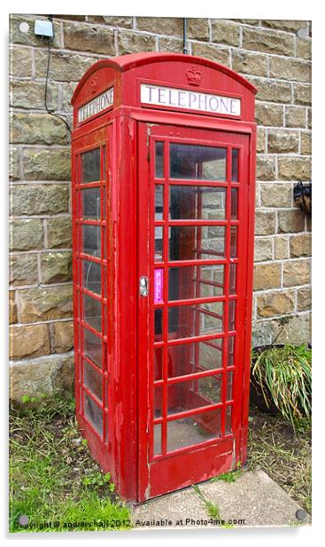 Farndale British Phonebox Acrylic by andrew hall