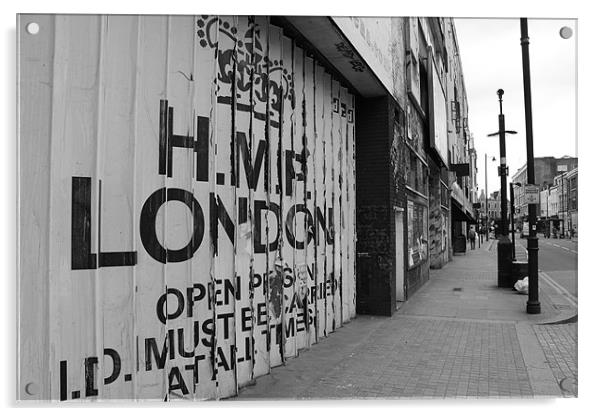 HMP London Acrylic by Adrian Wilkins