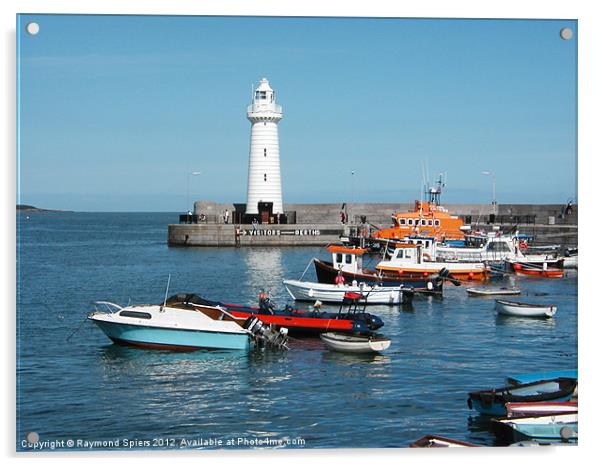 Donagahee Harbour Acrylic by Raymond Spiers