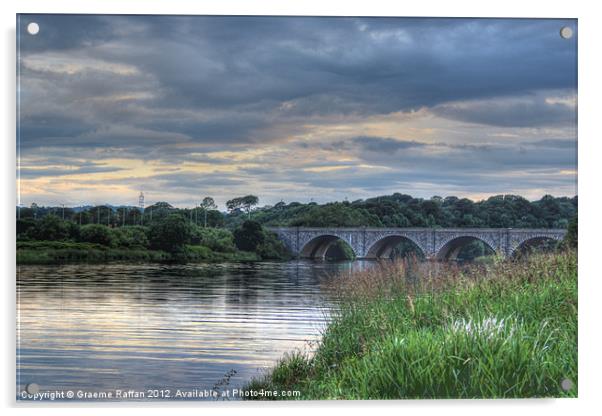 Bridge of Don, Aberdeen Acrylic by Graeme Raffan