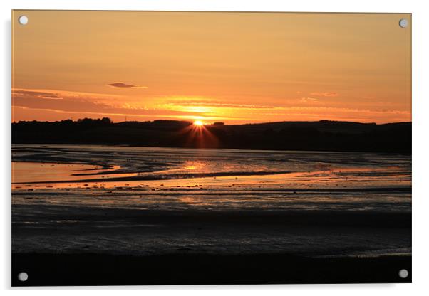 Sunset at River Ythan, Newburgh Acrylic by Graeme Raffan