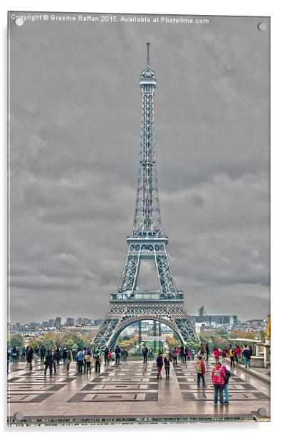  Eiffel Tower, Paris Acrylic by Graeme Raffan