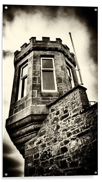 Crail Castle Acrylic by Fraser Hetherington