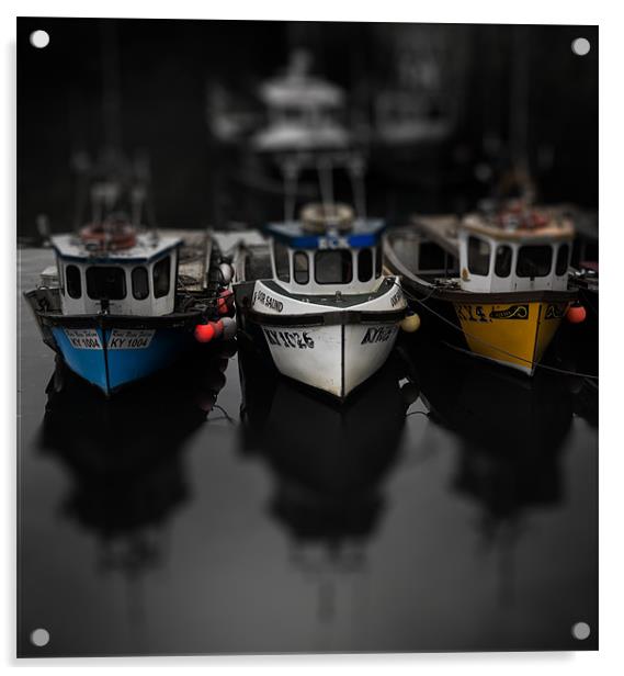 Neuky Boats Acrylic by Fraser Hetherington