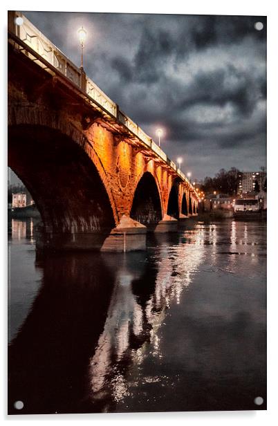 Smeaton Bridge Acrylic by Fraser Hetherington