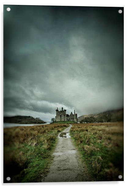 Kilchurn Castle Acrylic by Fraser Hetherington
