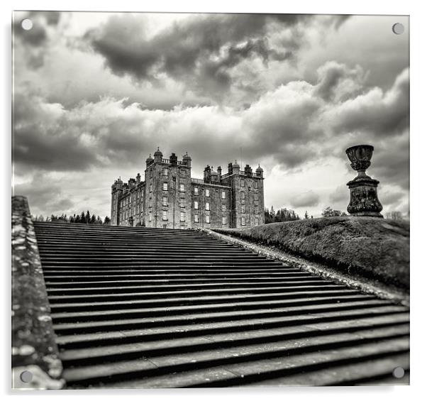 Drumlanrig Castle Acrylic by Fraser Hetherington
