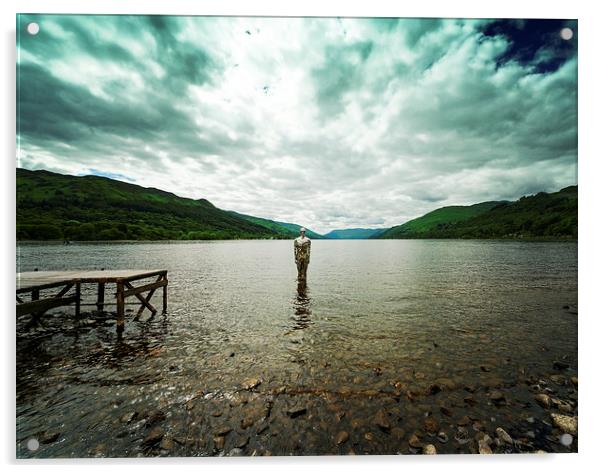 Day the Loch stood still Acrylic by Fraser Hetherington