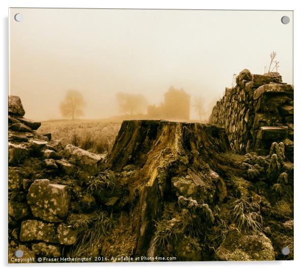 Castle in the Mist Acrylic by Fraser Hetherington