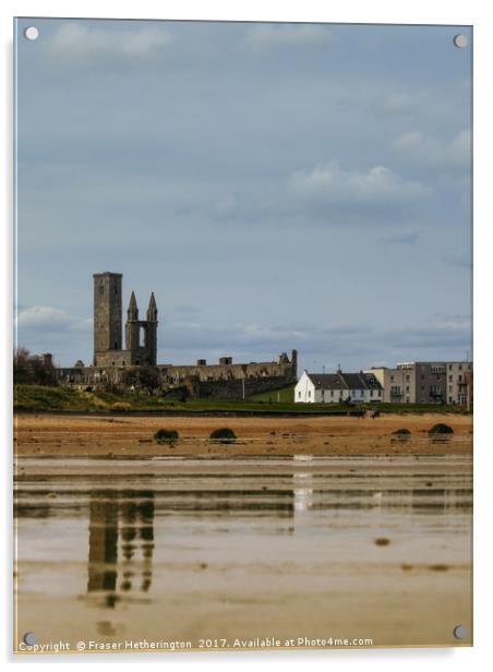 St Andrews reflections Acrylic by Fraser Hetherington