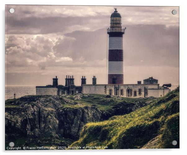 Eilean Glas Lighthouse Acrylic by Fraser Hetherington